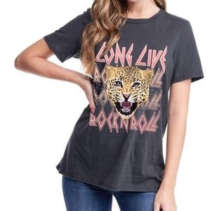 Graphic ling live rock n roll tee